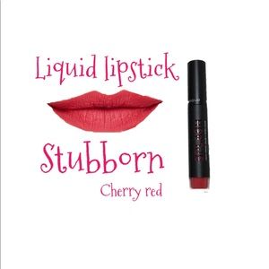 Younique 🍒 stubborn liquid lipstick cherry red